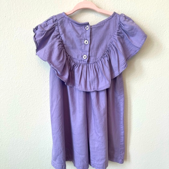 RuffleButts Lavender Flutter Dress - Picture 3 of 4